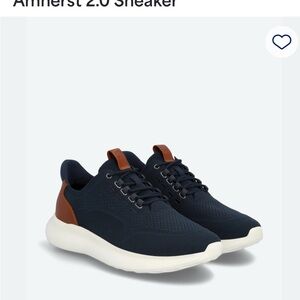 Navy and Brown Men's Sneakers